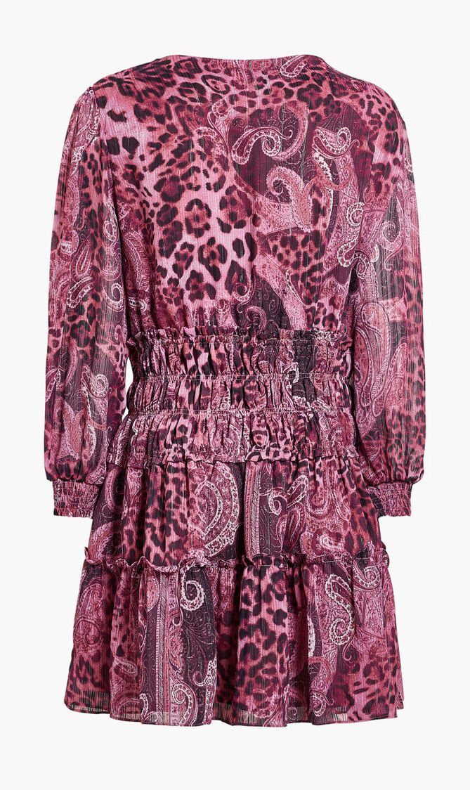 LS LACE UP FLARED LUCY DRESS