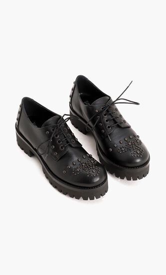 Studs Leather Derby