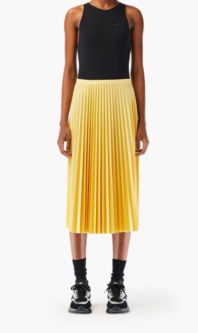 Elasticised Waist Pleated Skirt