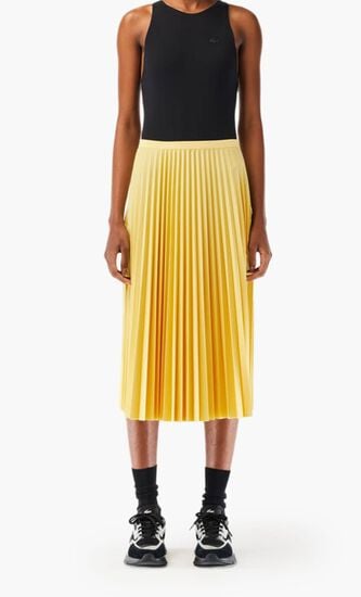 Elasticised Waist Pleated Skirt