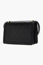 T Monogram Leather Shoulder Bag