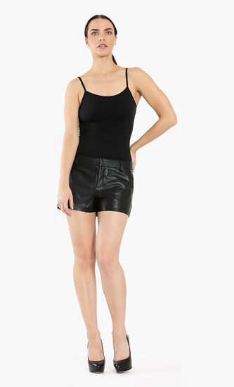 Simio Deluxe Leather Shorts