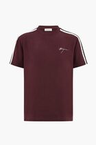 Short Sleeved T-Shirt with Contrasting Stripe