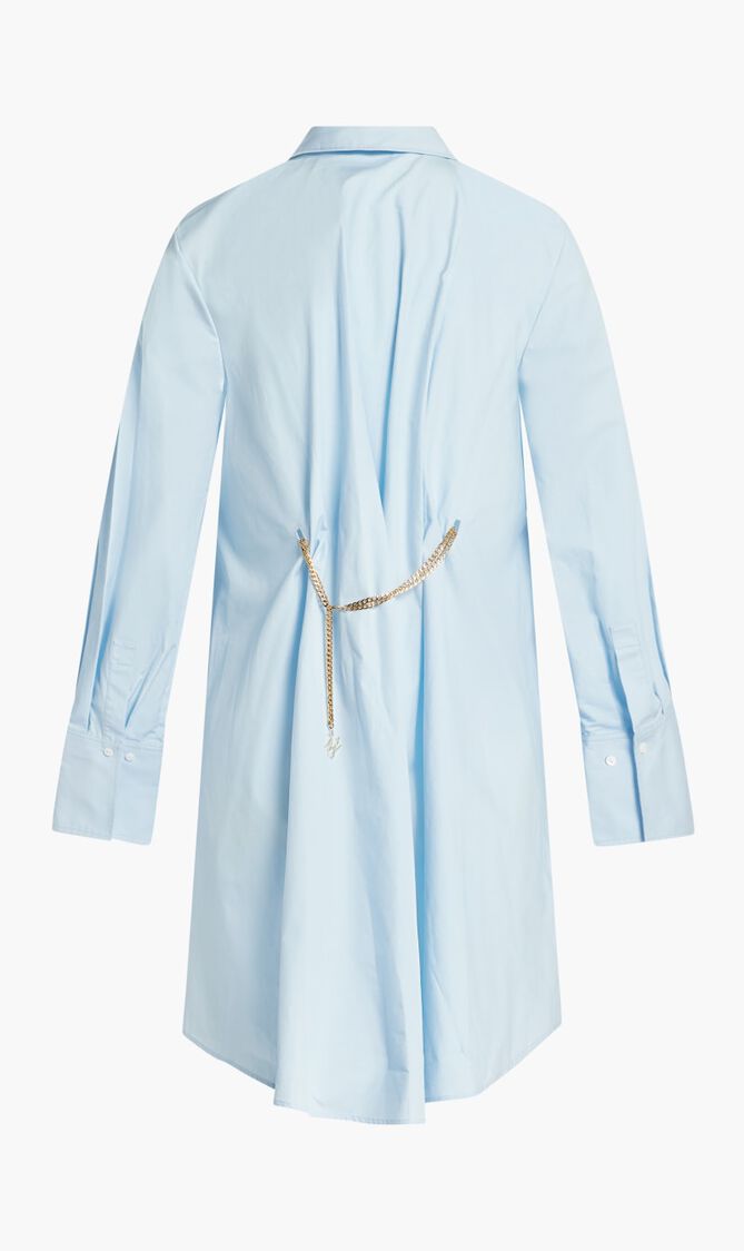 EMBELLISHED POPLIN TUNIC SHIRT