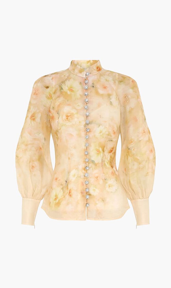 CRUSH BUTTONED BLOUSE