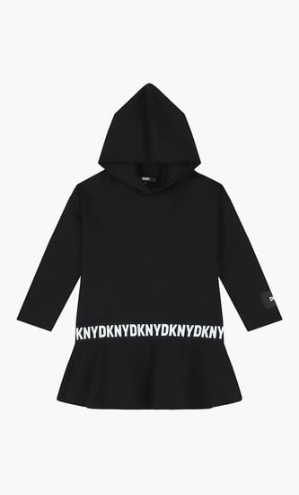 Logo Hooded Dress