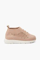 SWAROVSKI CRYSTALS EMBELLISHED SPEED SOCK SNEAKER