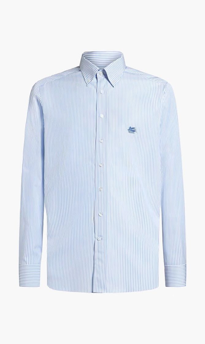 Striped Button-Down Shirt