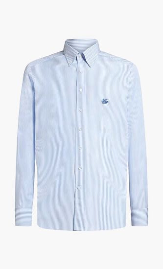 Striped Button-Down Shirt