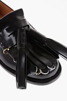 Brushed Leather Kiltie Loafers