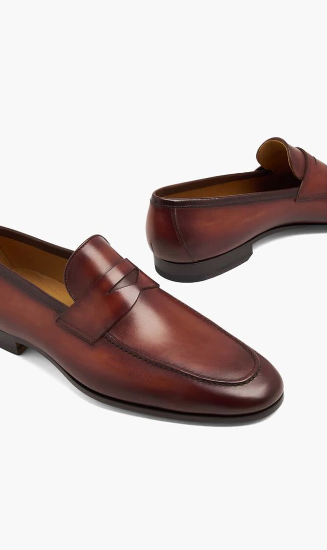 Leather loafers