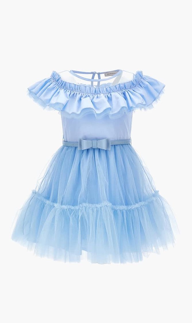 ABITO CON GALA TULLE MANO
