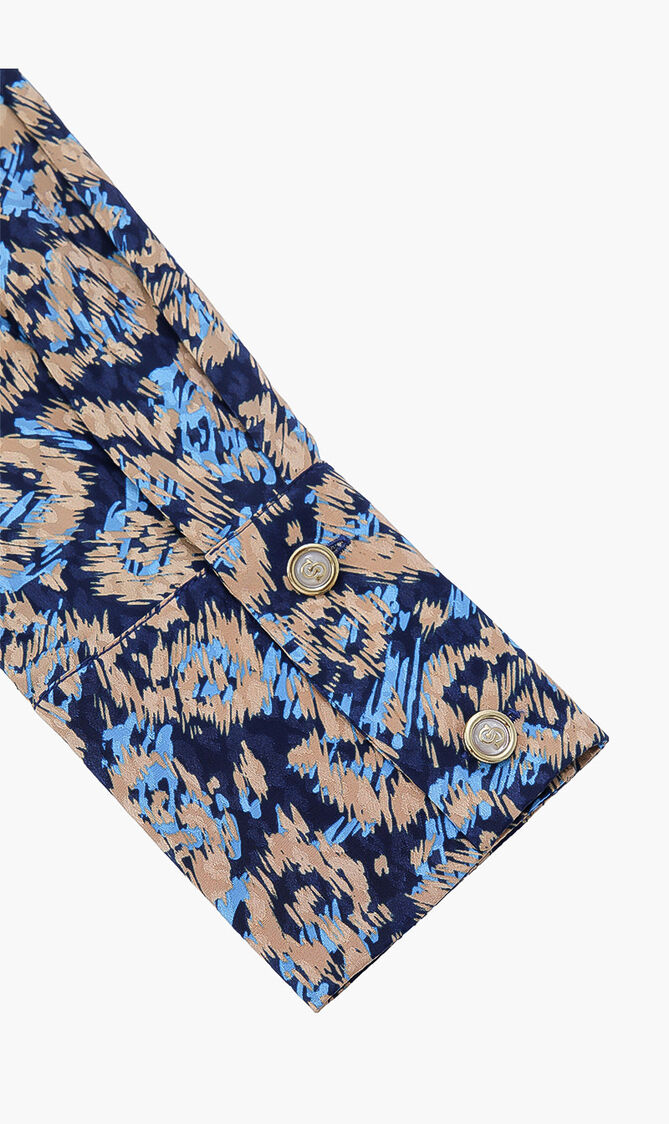 Printed Long Sleeve Dress