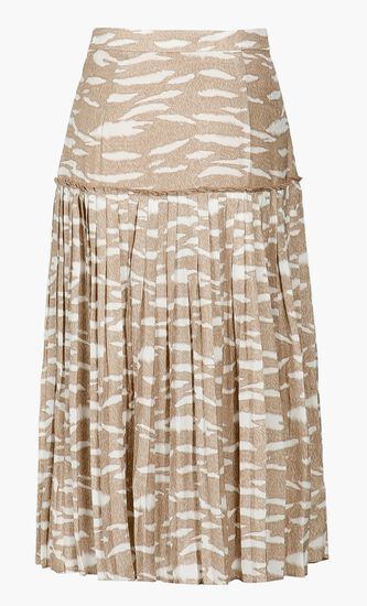Pleated Midi Skirt