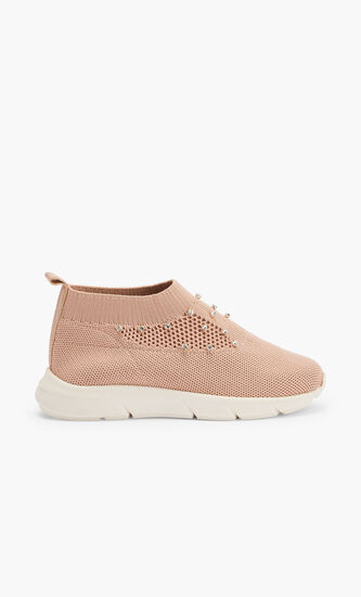 SWAROVSKI CRYSTALS EMBELLISHED SPEED SOCK SNEAKER