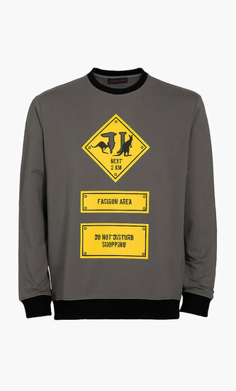 Slim Fit Cotton Sweatshirt