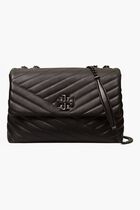 KIRA CHEVRON POWDER COATED CONVERTIBLE SHOULDER BAG