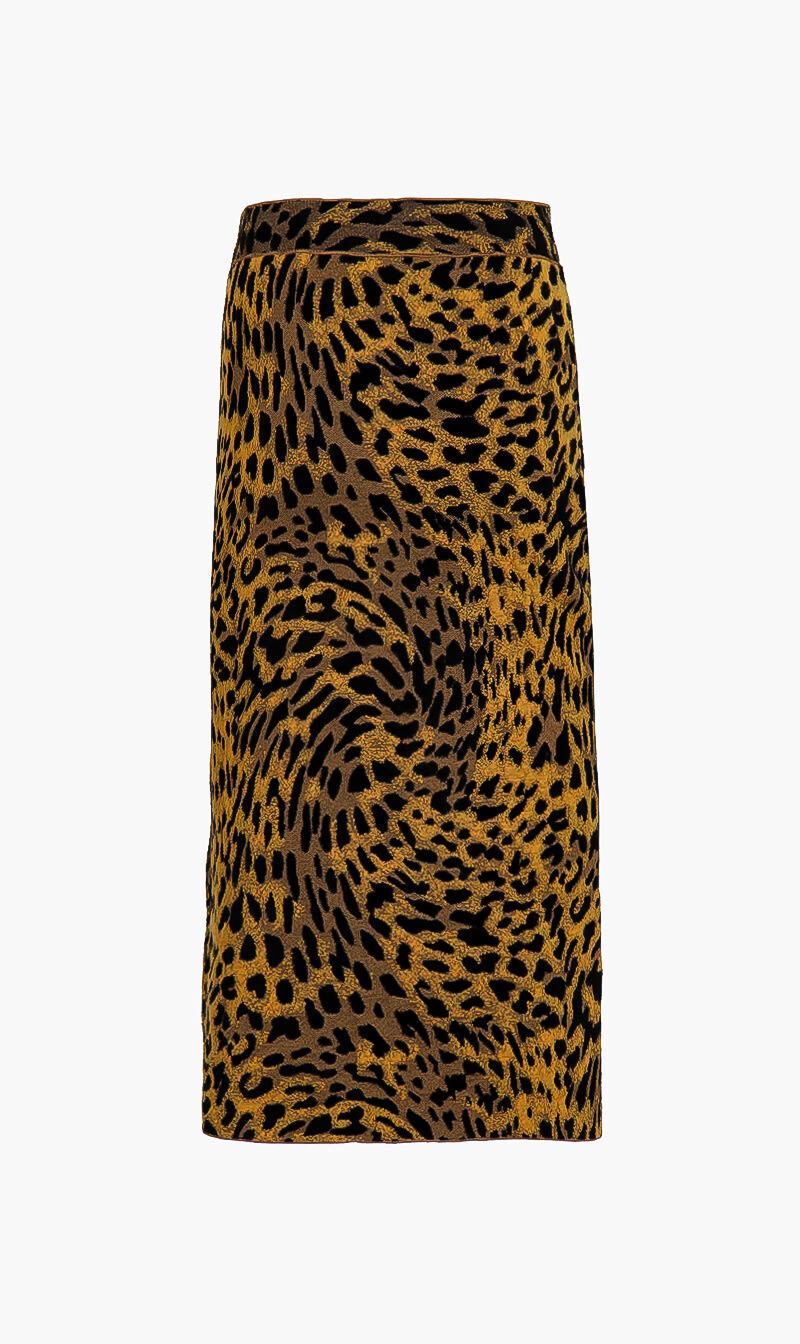 Buy STELLA MC CARTNEY Leopard Print Skirt for SAR 742.00 The Deal Outlet
