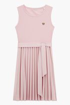 SL PLEATED DRESS W B