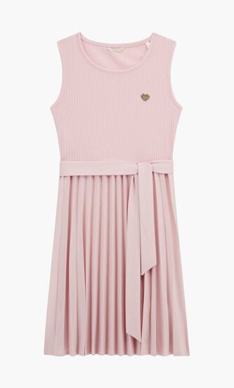 SL PLEATED DRESS W B