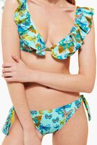 Butterflies Ruffle Swim Top