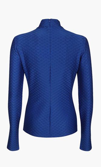 Texture Mock Neck Top