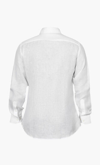 Close Fit Yard Dyed Linen Shirt