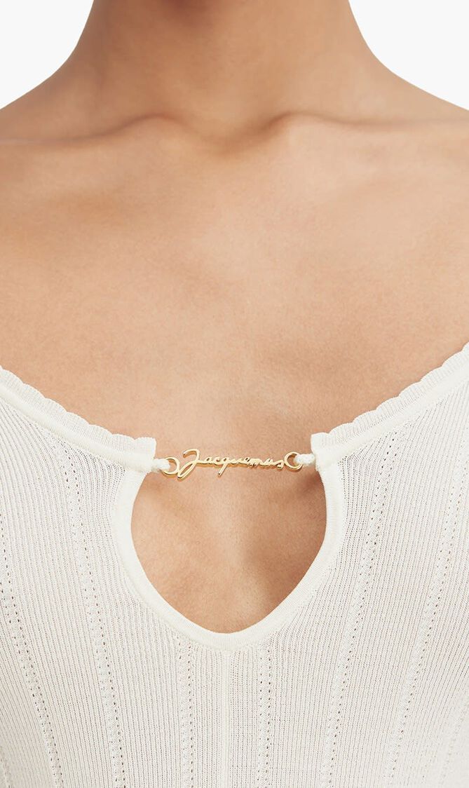Long Sleeve Scalloped Top
