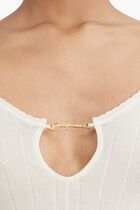 Long Sleeve Scalloped Top