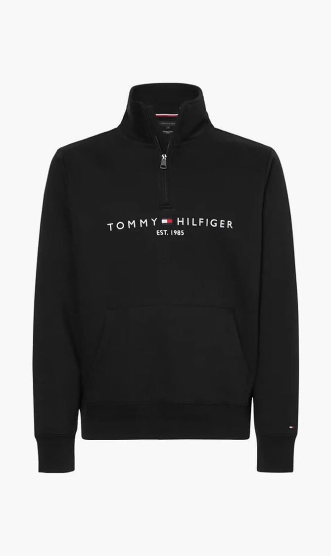 TOMMY LOGO MOCKNECK