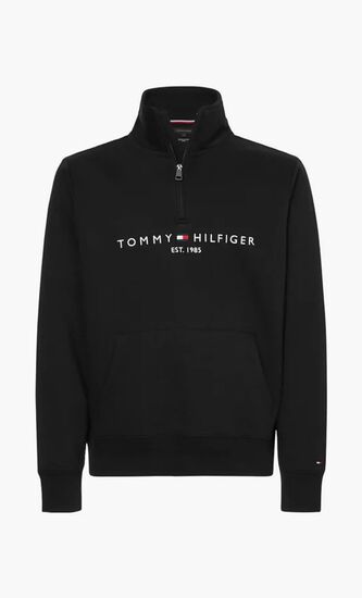 TOMMY LOGO MOCKNECK