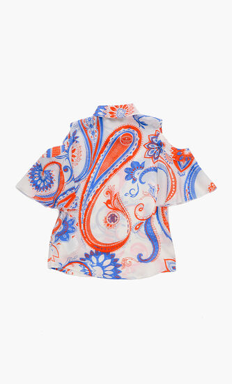 Paisley Bandana Print Top