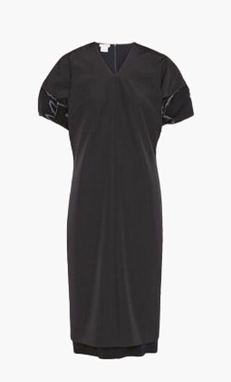 CL3964 WOOL SUITINGLONG DRESS