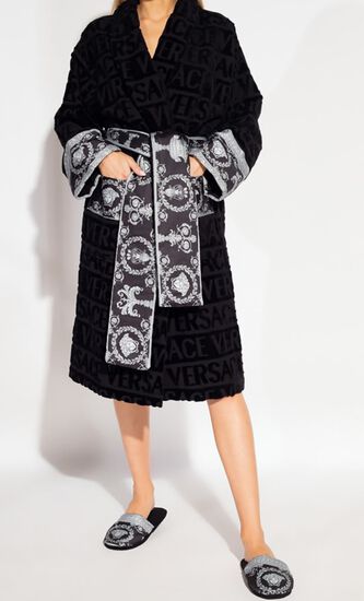 All Over Logo Bathrobe