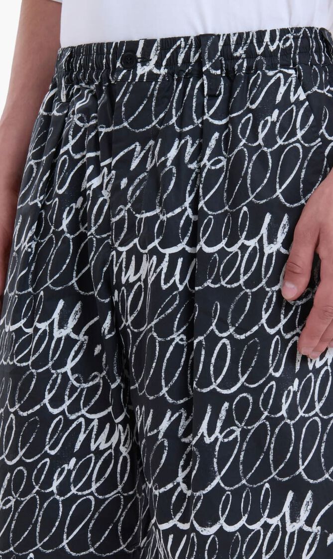 Scribble Motif Shorts