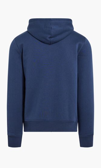 Logo Tape Cotton Blend Zip-Up Hoodie