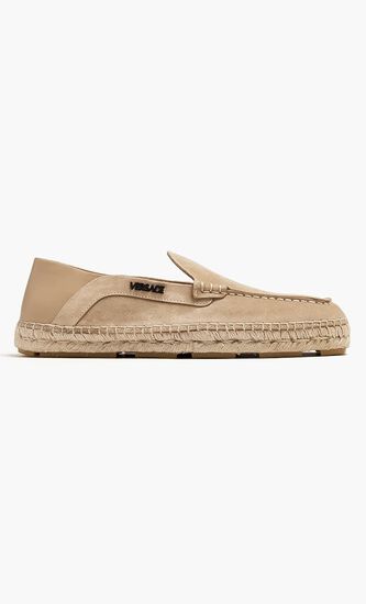 Logo Suede Espadrilles
