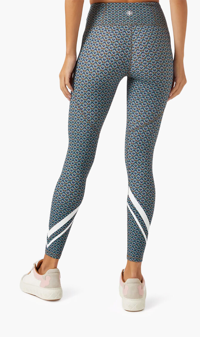 TORY SPORT PRINTED HIGH-RISE WEIGHTLESS 78 LEGGINGS