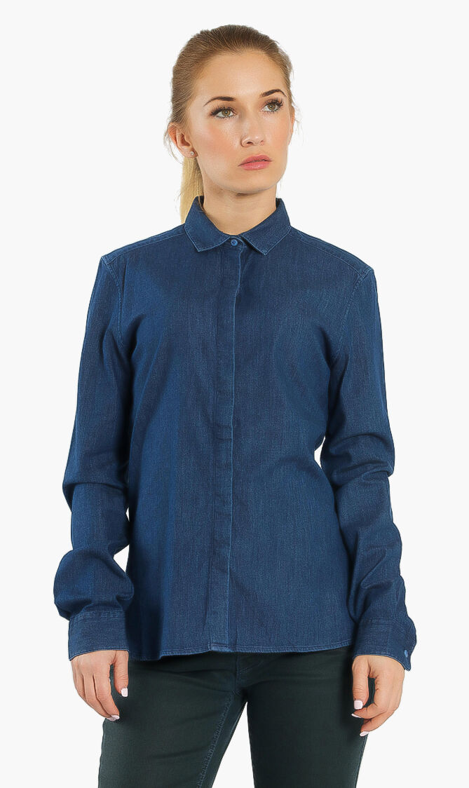 Solid Cotton Long Sleeves Shirt