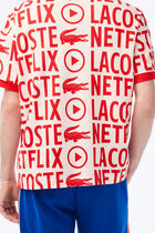 Lacoste X Netflix Organic Cotton Print Polo Shirt