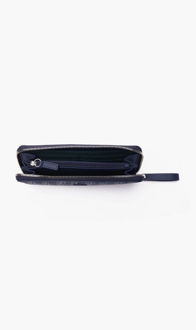 Women'S Lacoste Monogram Print Zip Wallet