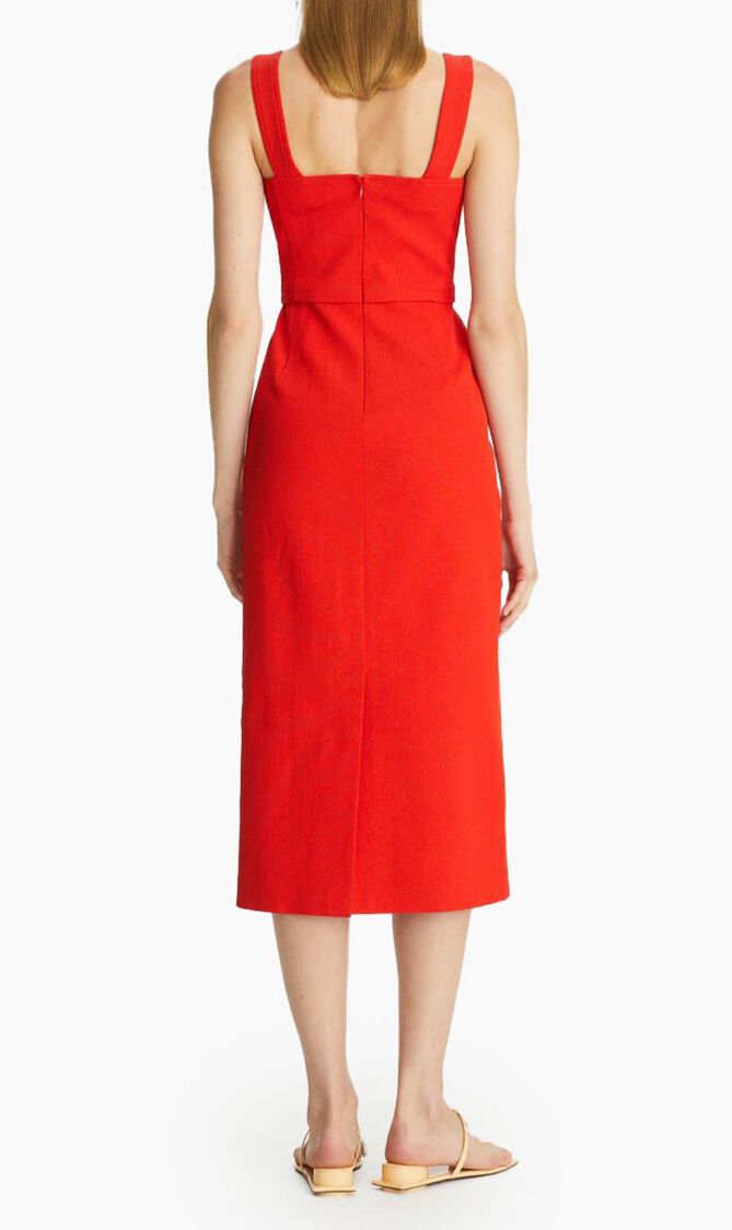 Stretch Faille Dress