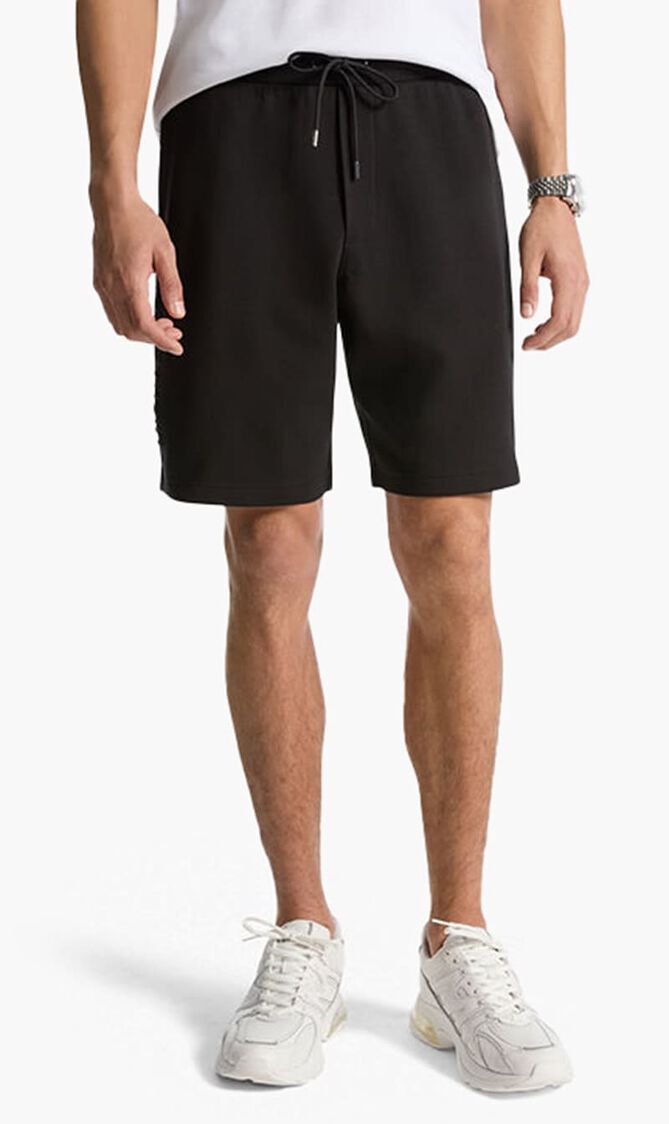 Embossed Logo Cotton Blend Shorts