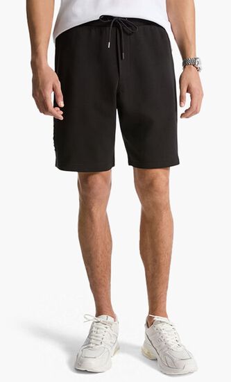 Embossed Logo Cotton Blend Shorts