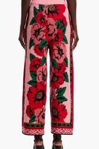 Flower Tapestry Sweater Pants