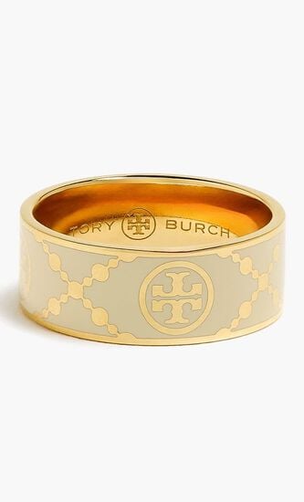 T Monogram Enamel Ring