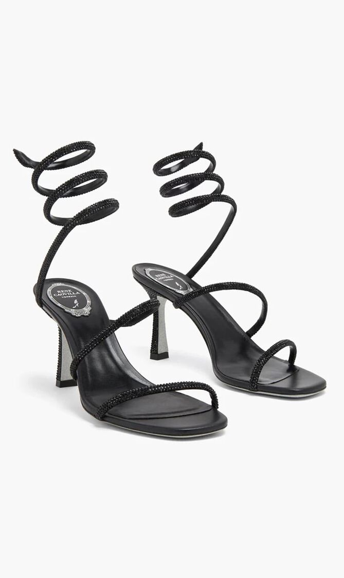 BLACK SATINJET STRASS