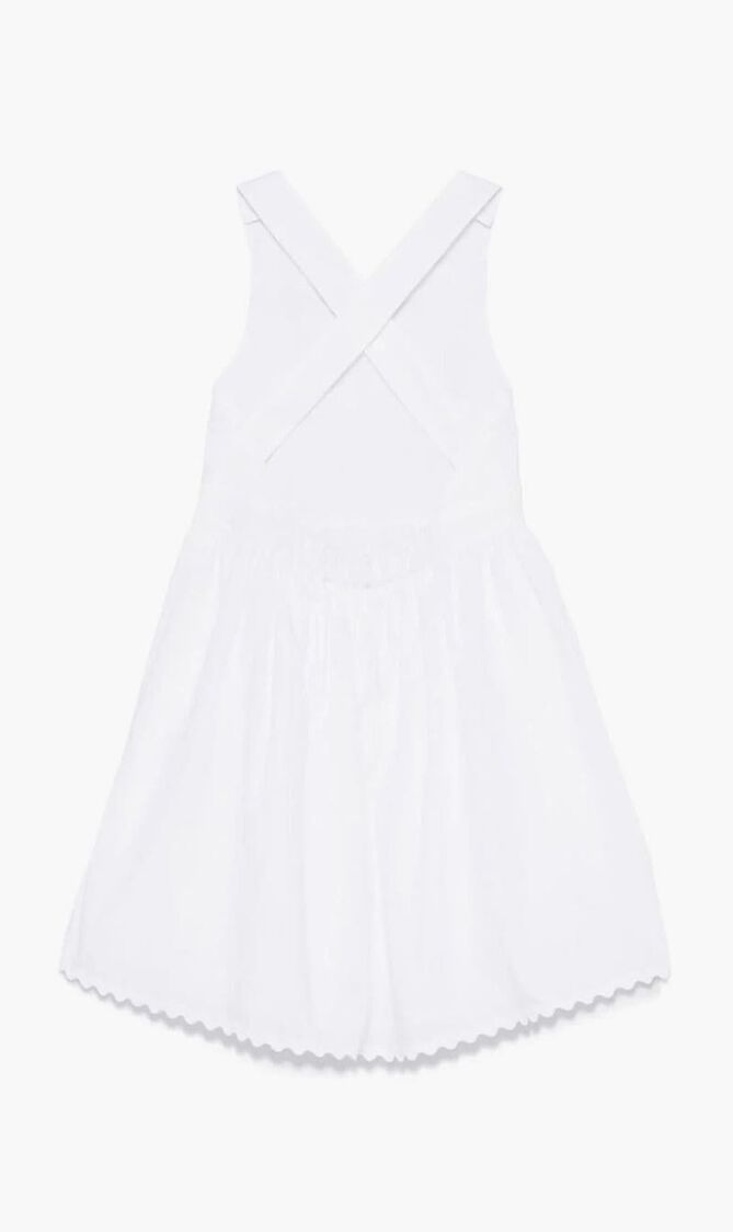 DRESS POPELINE + STARFISH EMBROIDERY