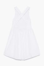 DRESS POPELINE + STARFISH EMBROIDERY