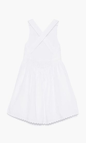 DRESS POPELINE + STARFISH EMBROIDERY